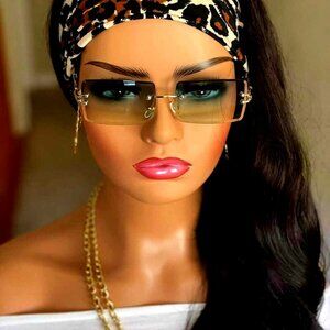 Rimless Vintage Women or Men's Fashion Sunglasses